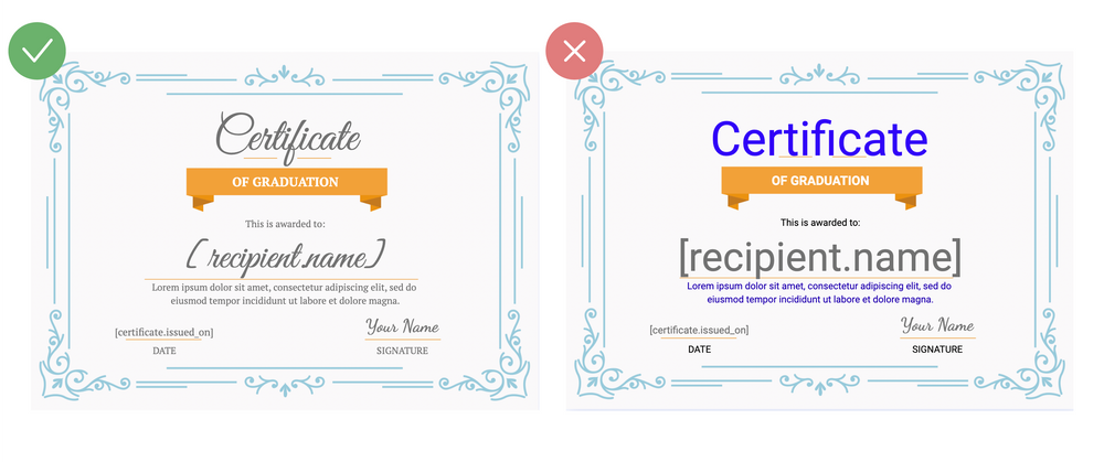 Certifier - differently the same certificate 