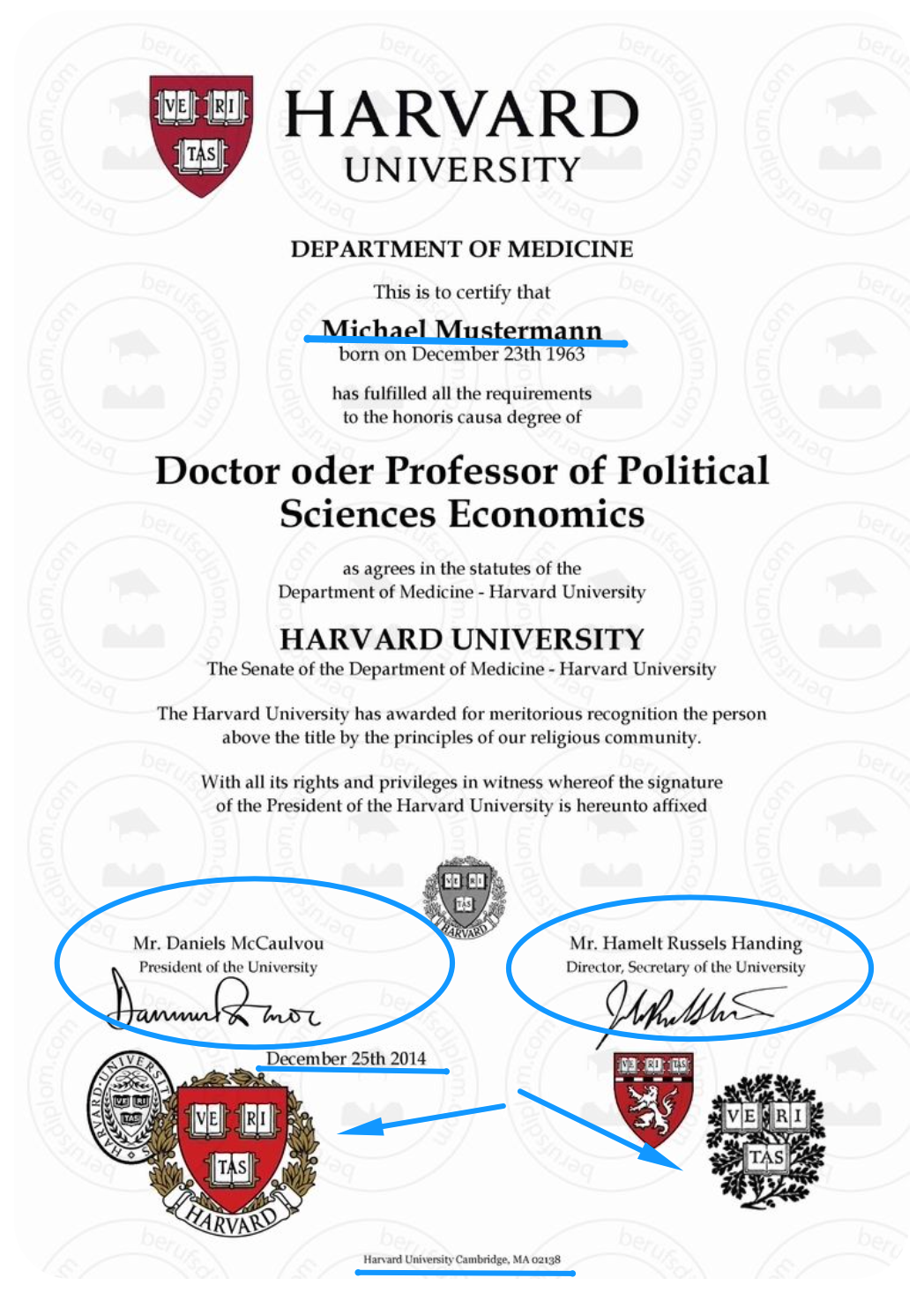 Harvard Certificate Harvard Certificate
