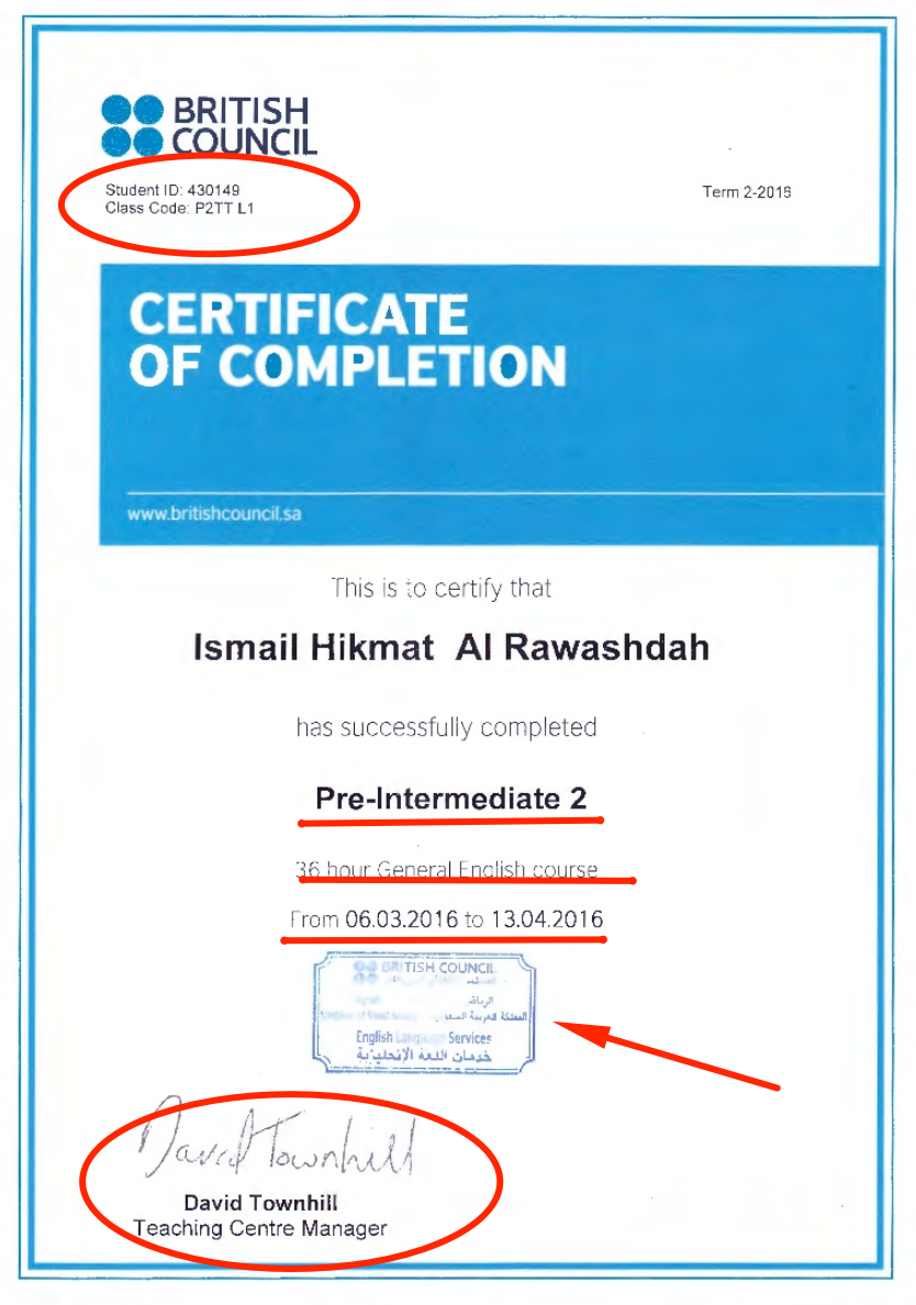 Language Proficiency Certificates Language Proficiency Certificates