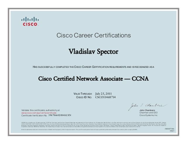 Cisco Career Certifications