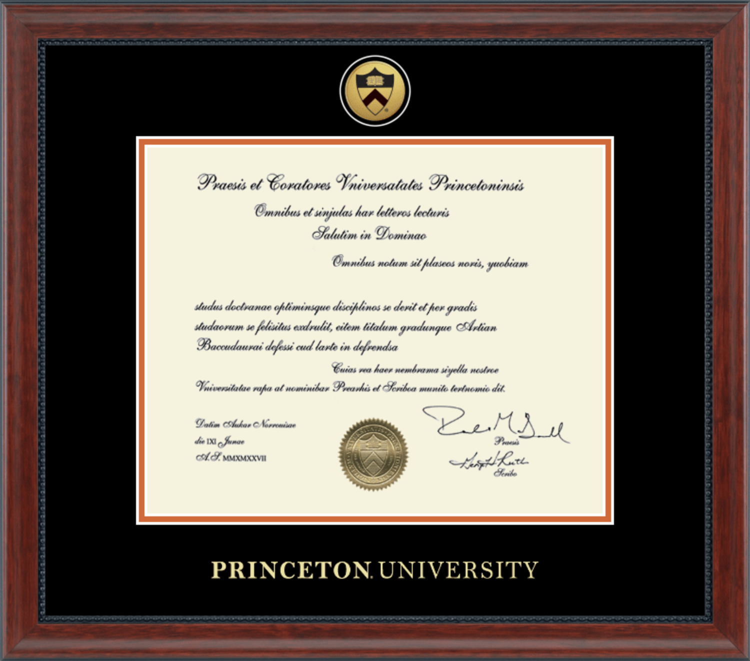Princeton University Diploma Certificate Princeton University Diploma Certificate