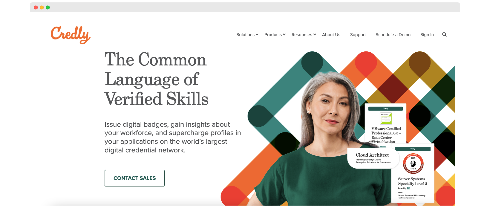 Credly landing page. Credly landing page.