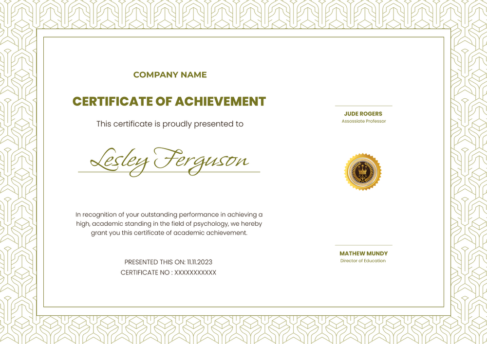 free-achievement-certificate-templates-easy-to-customize for Free Online Printable Certificates Of Achievement Free Achievement Certificate Templates - Easy to Customize for Free Online Printable Certificates Of Achievement