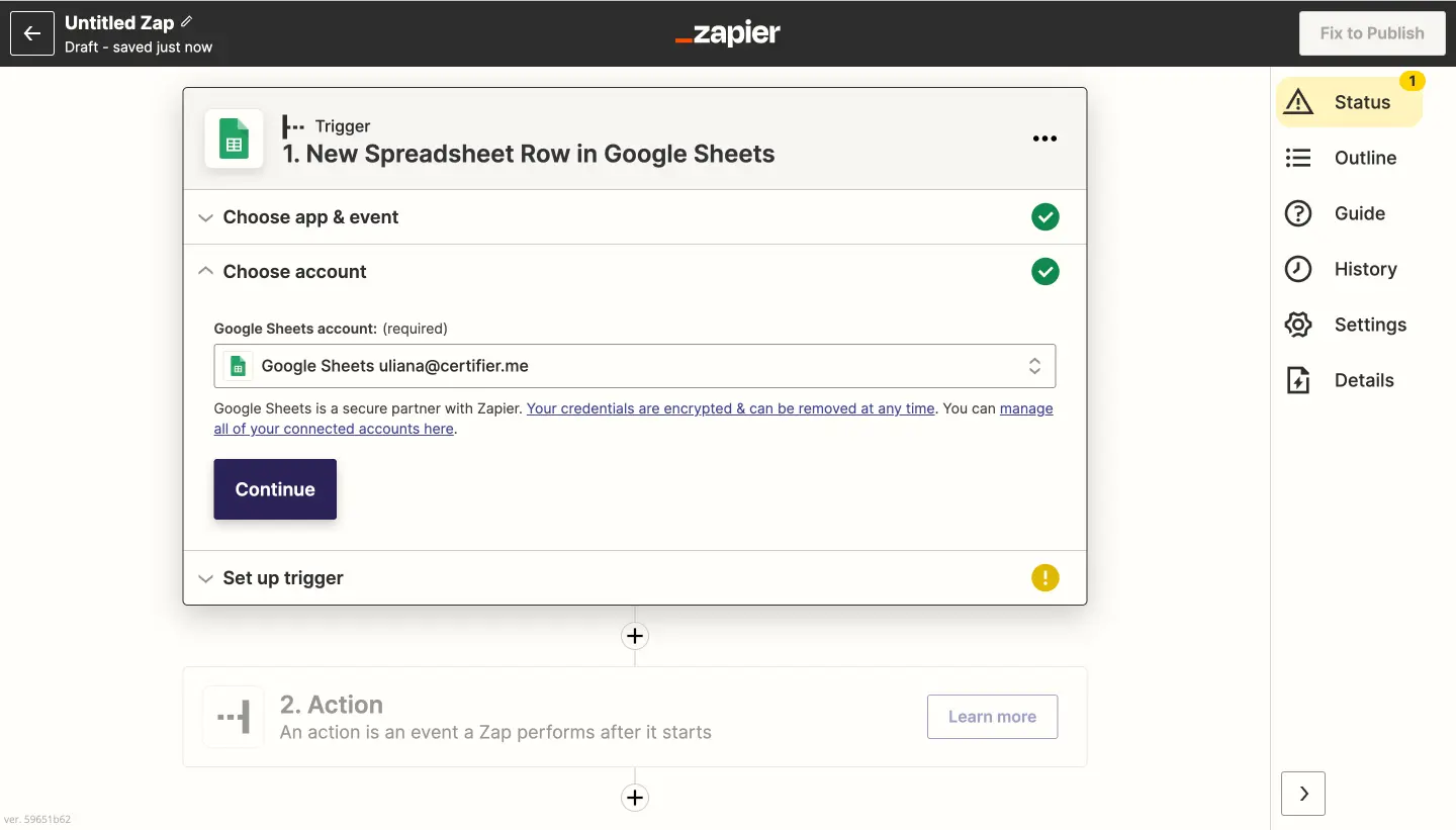 New Spreadsheet setup New Spreadsheet setup