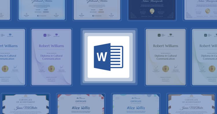 free award certificate template microsoft word