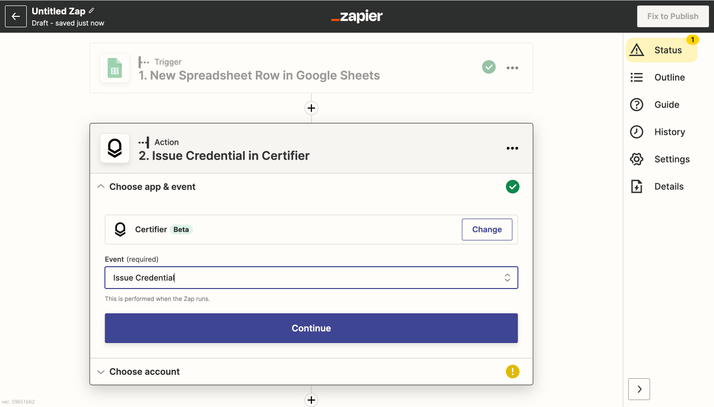 Certifier and Zapier - use Certifier as an action Certifier and Zapier - use Certifier as an action