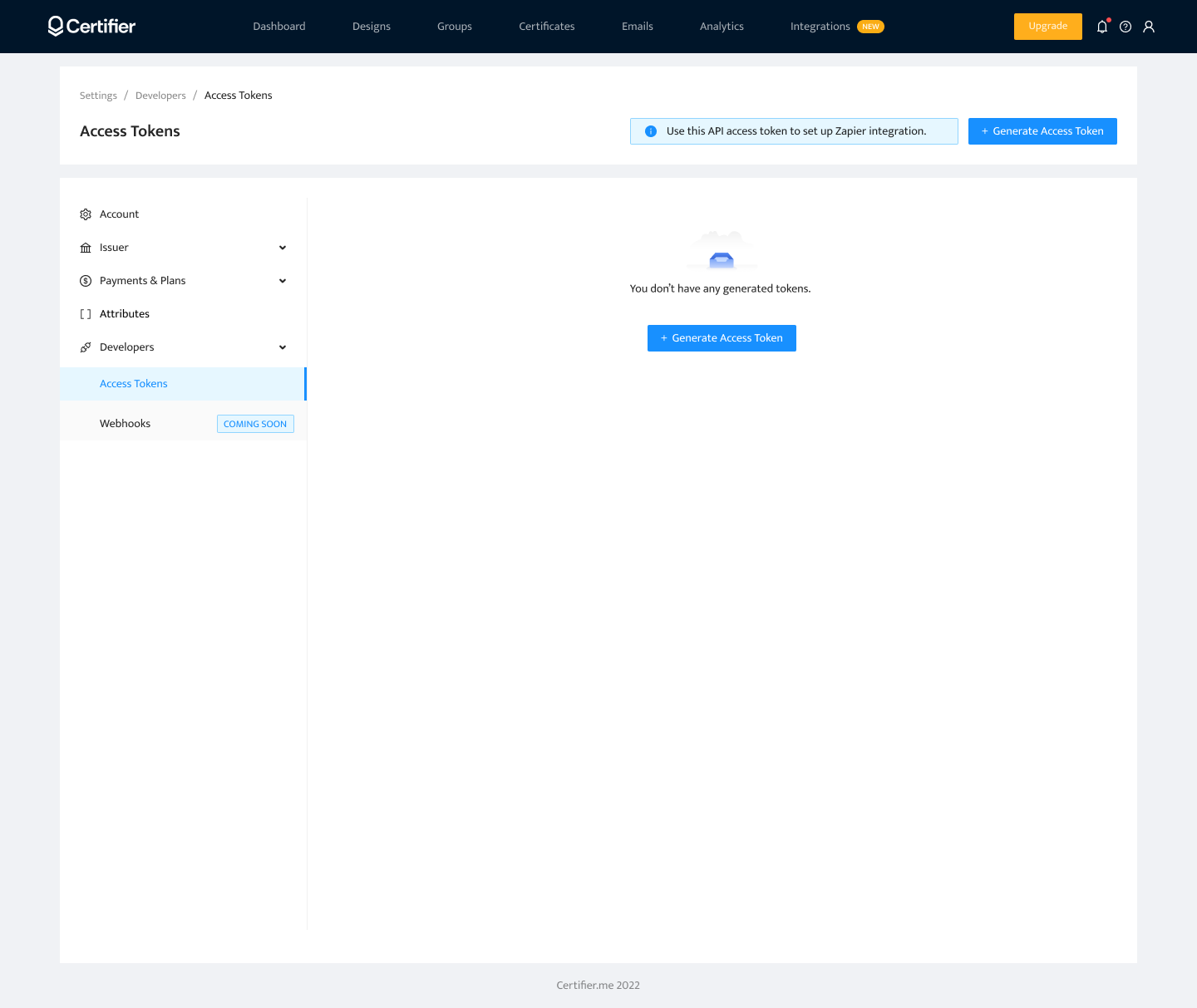#7 Certifier - generate access token for Thinkific #7 Certifier - generate access token for Thinkific