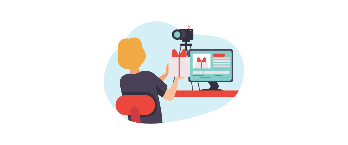 A person who is creating the content for social media for small business. A person who is creating the content for social media for small business.