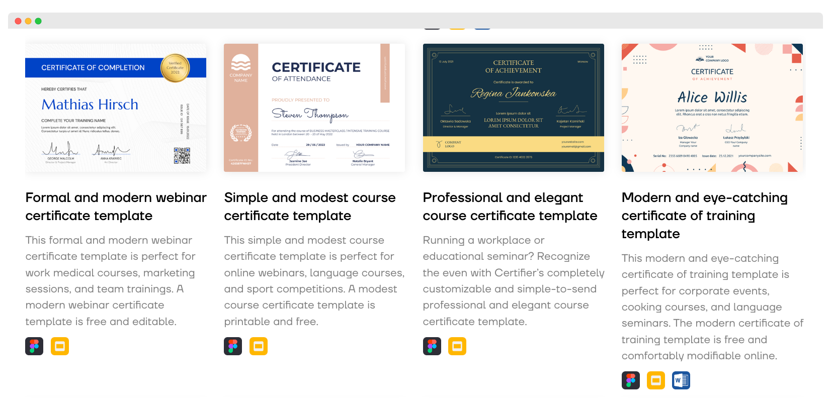 Ceritifer library of free certificate templates. Ceritifer library of free certificate templates.