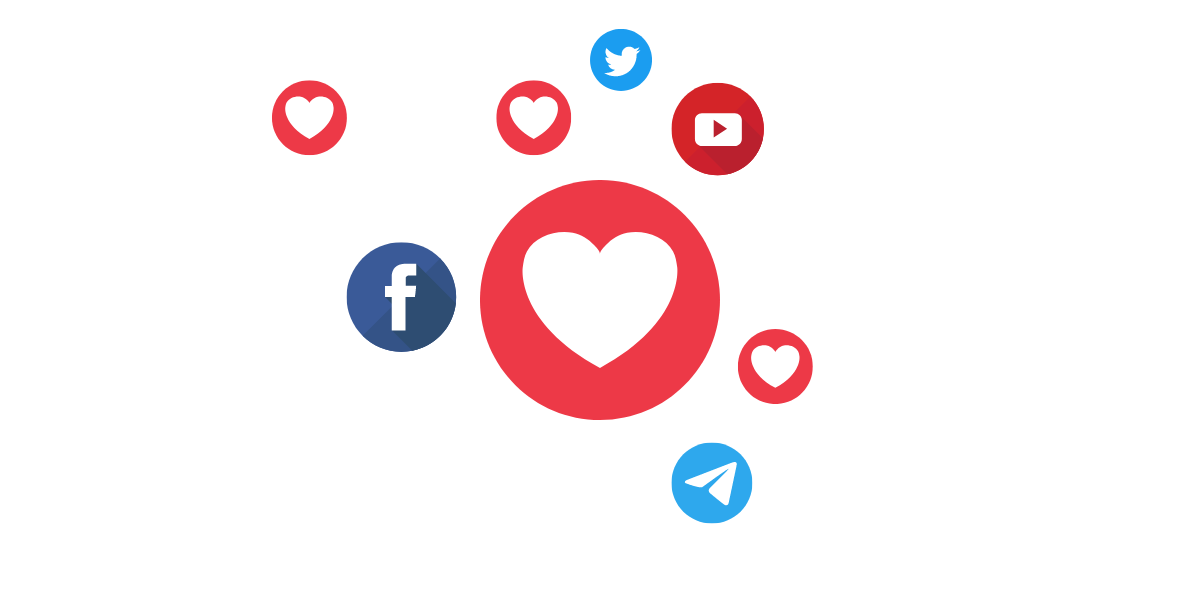 Social media icons and likes - social media presence as a tip for coaching business. Social media icons and likes - social media presence as a tip for coaching business.
