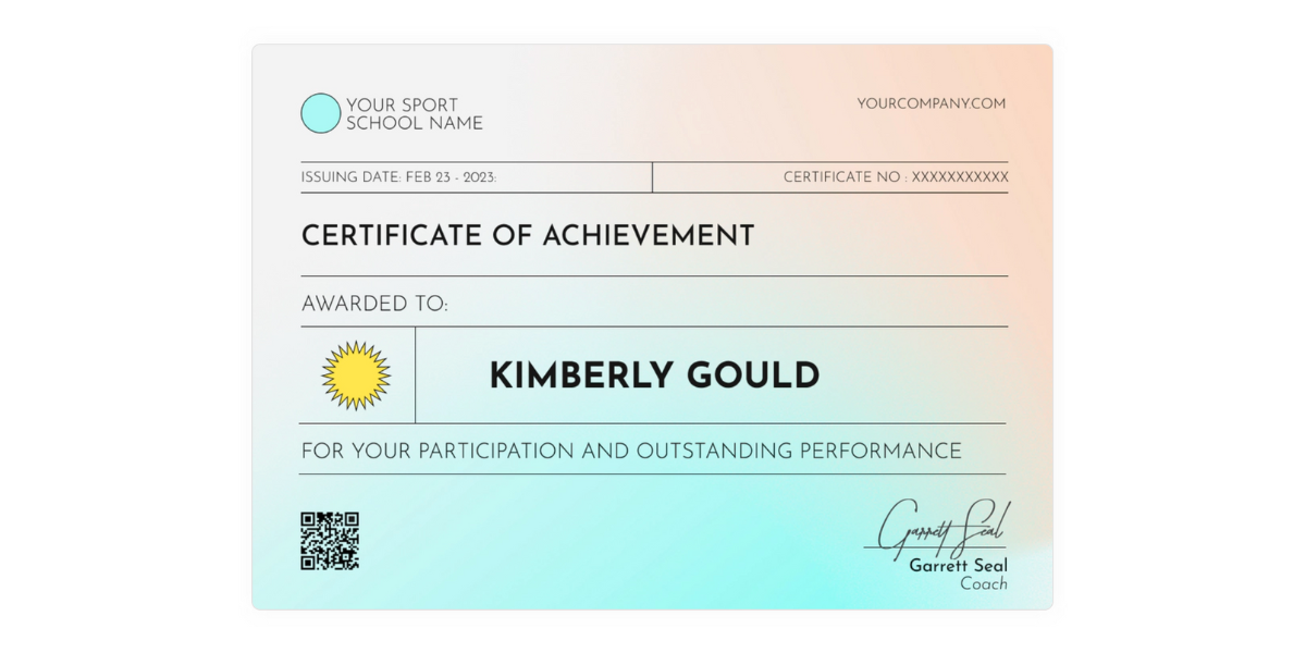 Outstanding achievement certificate template. Outstanding achievement certificate template.