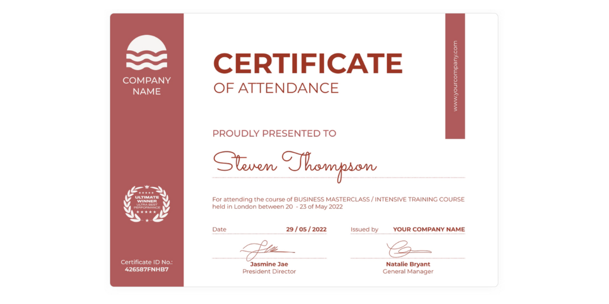 Simple and modern certificate template. Simple and modern certificate template.