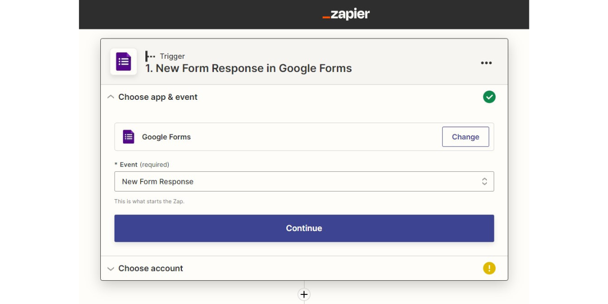 Configuring a trigger in Zapier with Google Forms. Configuring a trigger in Zapier with Google Forms.