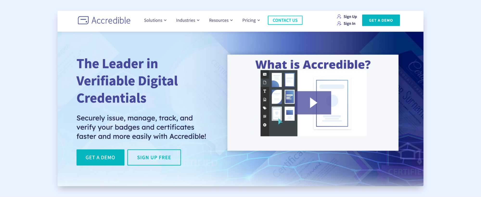 Accredible as one of the best digital certificates maker to reward students and employees.