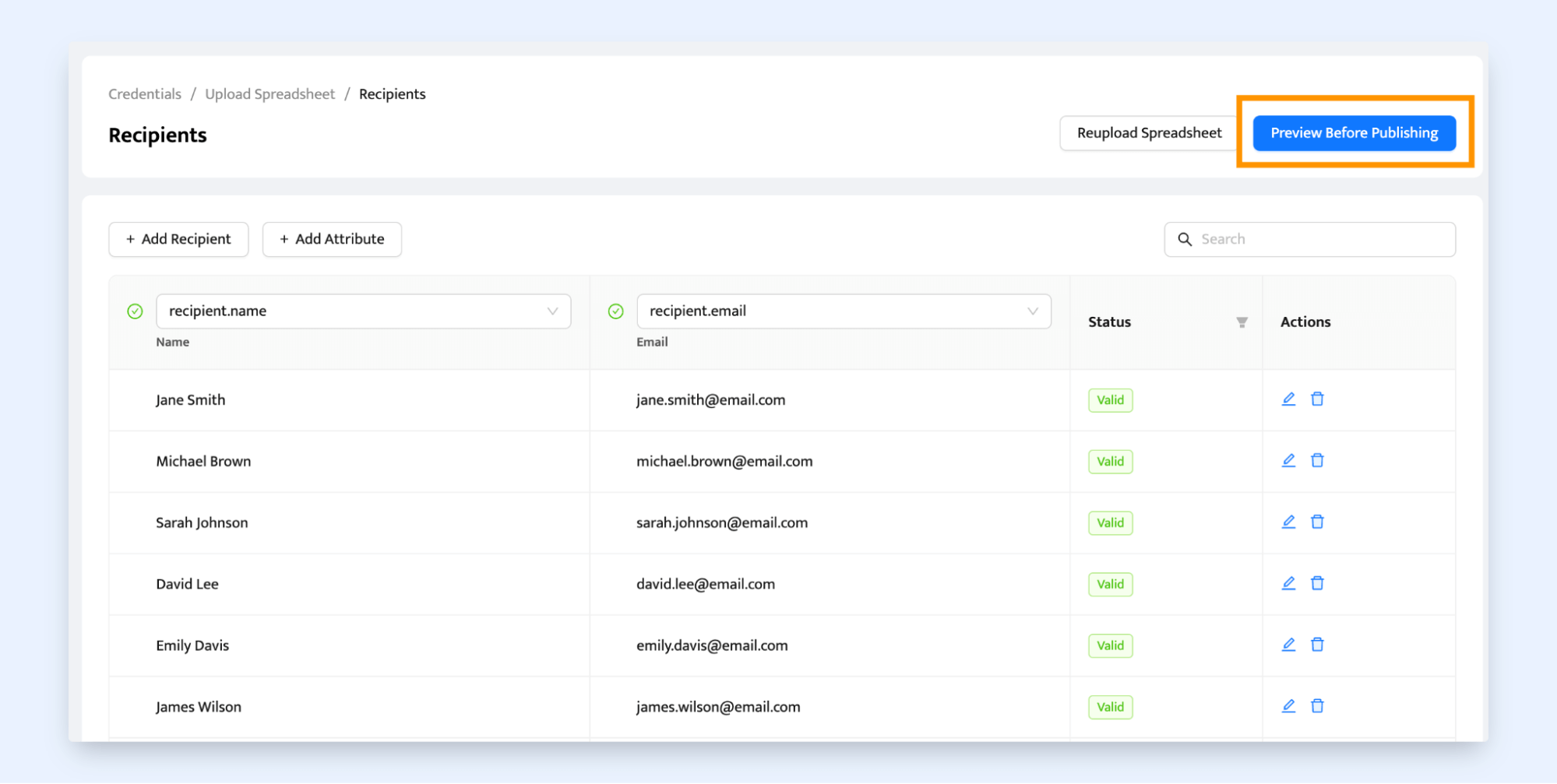 Preview of event certificates before submitting in Certifier, Preview of event certificates before submitting in Certifier,