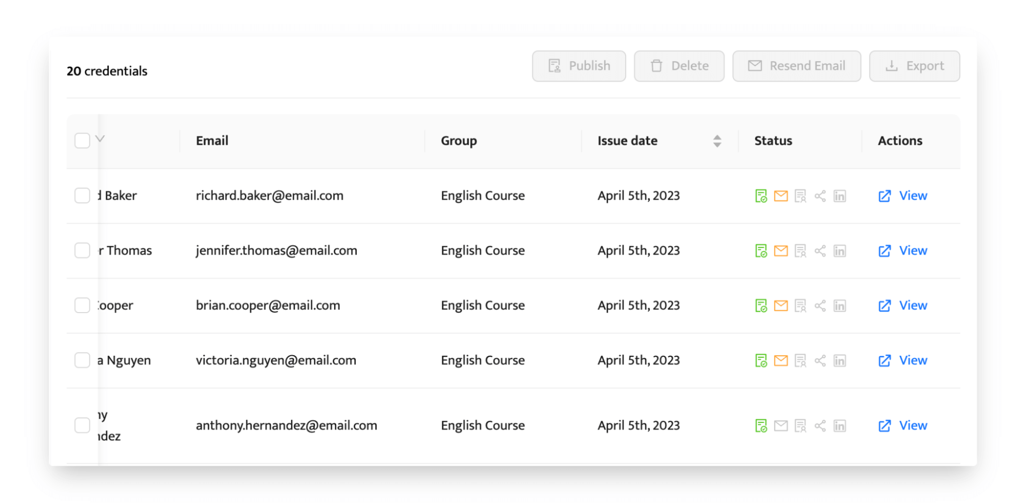 Tracking certificate status in Certifier. Tracking certificate status in Certifier.