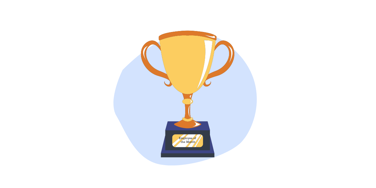 Employee of the month award for recognition program. Employee of the month award for recognition program.