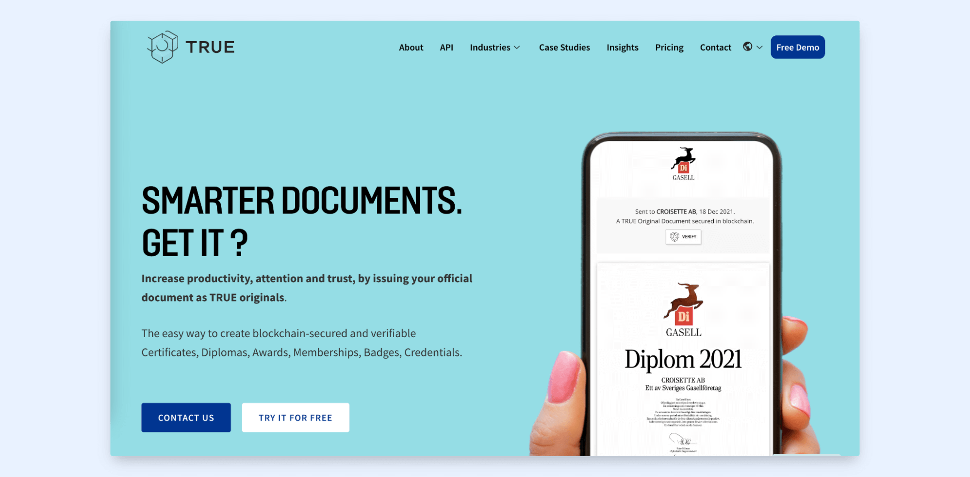 TRUE digital certificate creator. TRUE digital certificate creator.