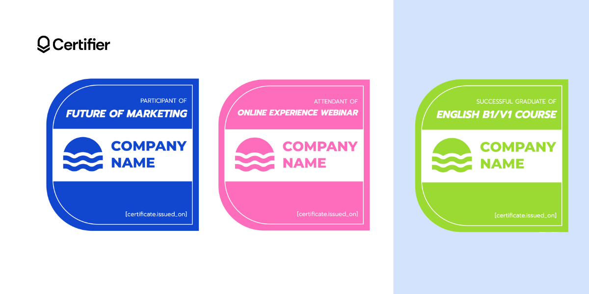 Colorful digital badges. Colorful digital badges.