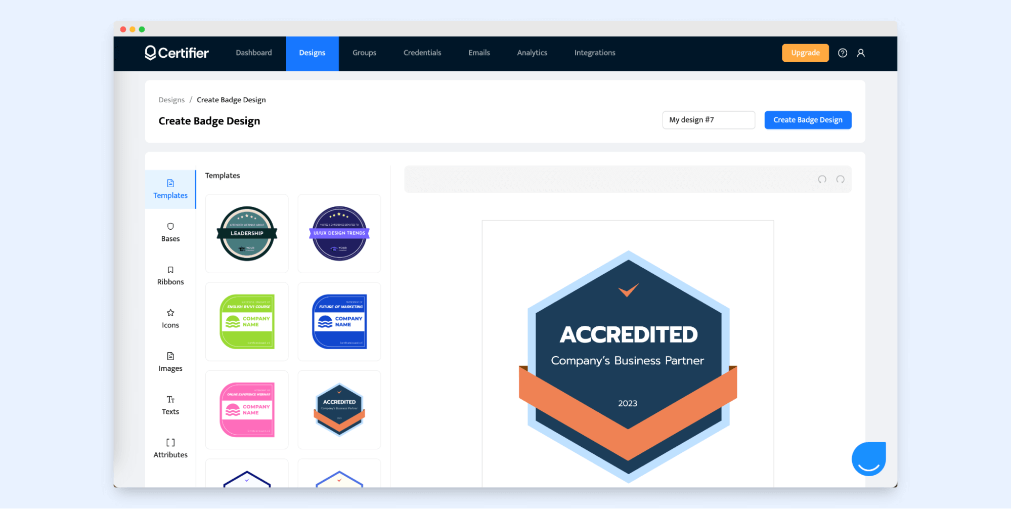 Certifier interface for badge employee making. Certifier interface for badge employee making.