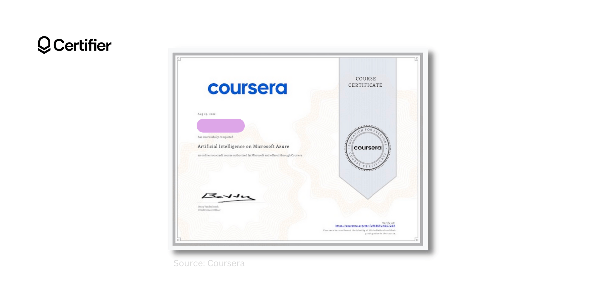 Coursera course certificate design inspiration. Coursera course certificate design inspiration.