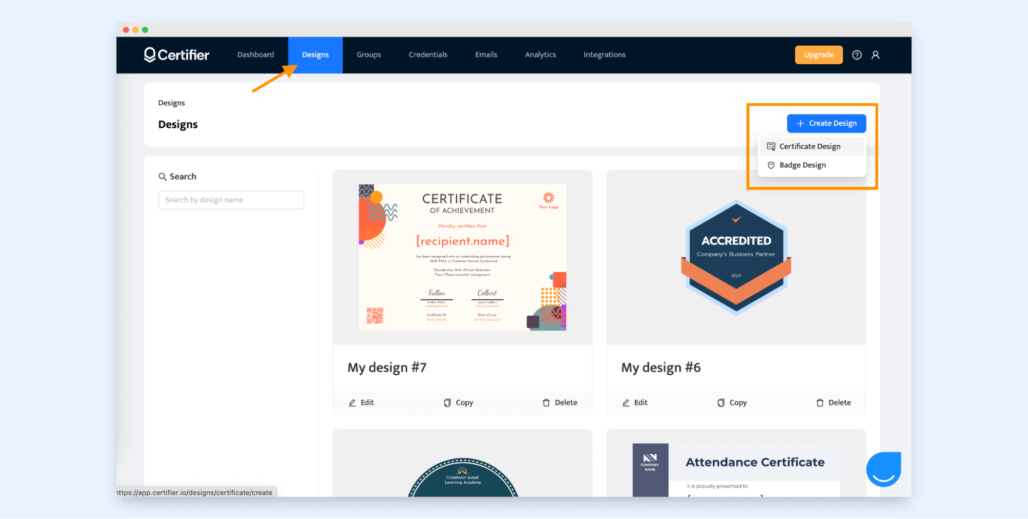 Creating course certificate design in Certifier certificate maker. Creating course certificate design in Certifier certificate maker.