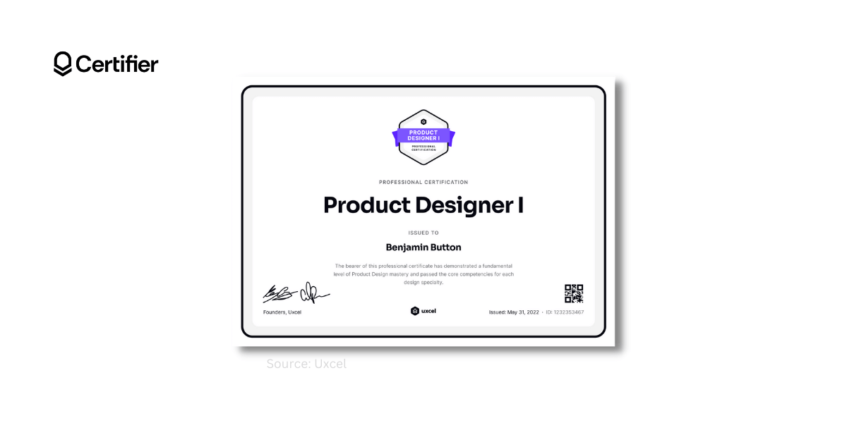 Uxcel certificate inspiration. Uxcel certificate inspiration.