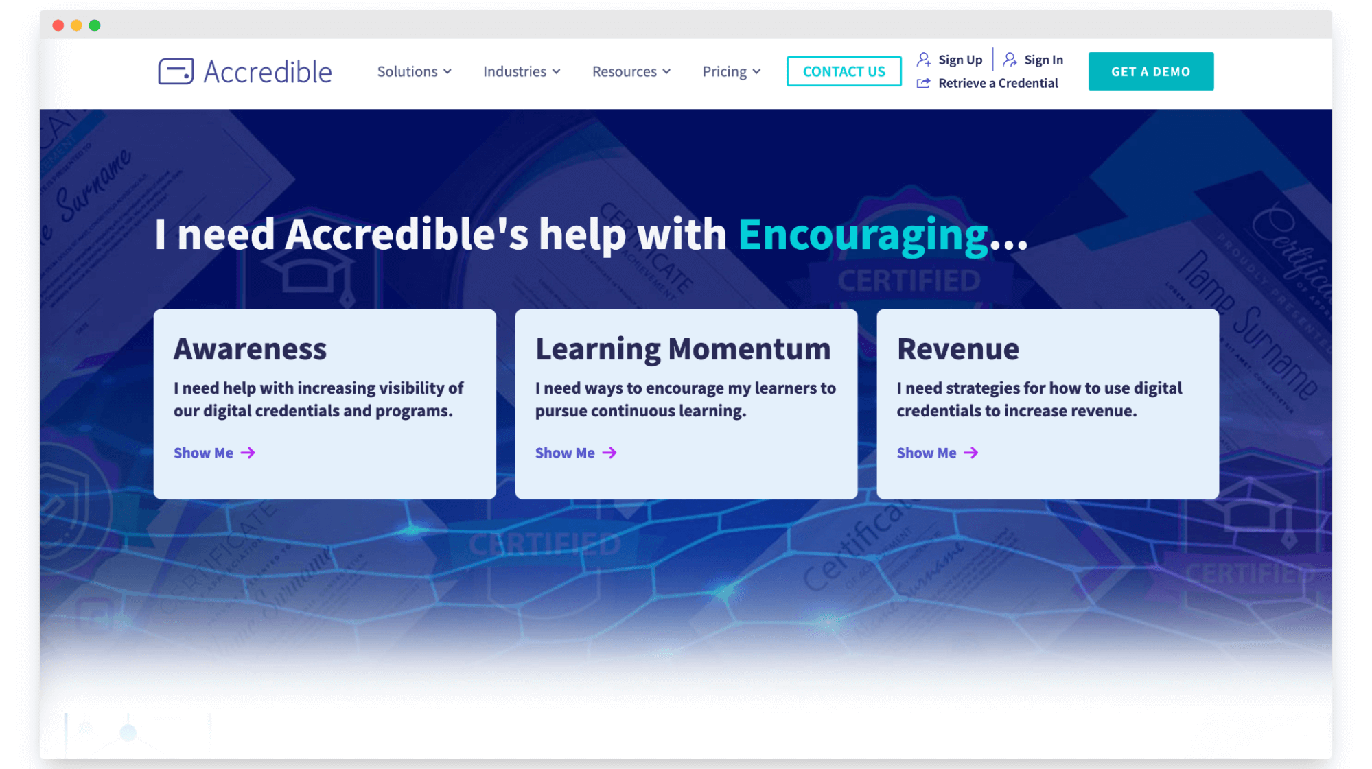 Accredible software for credentialing. Accredible software for credentialing.