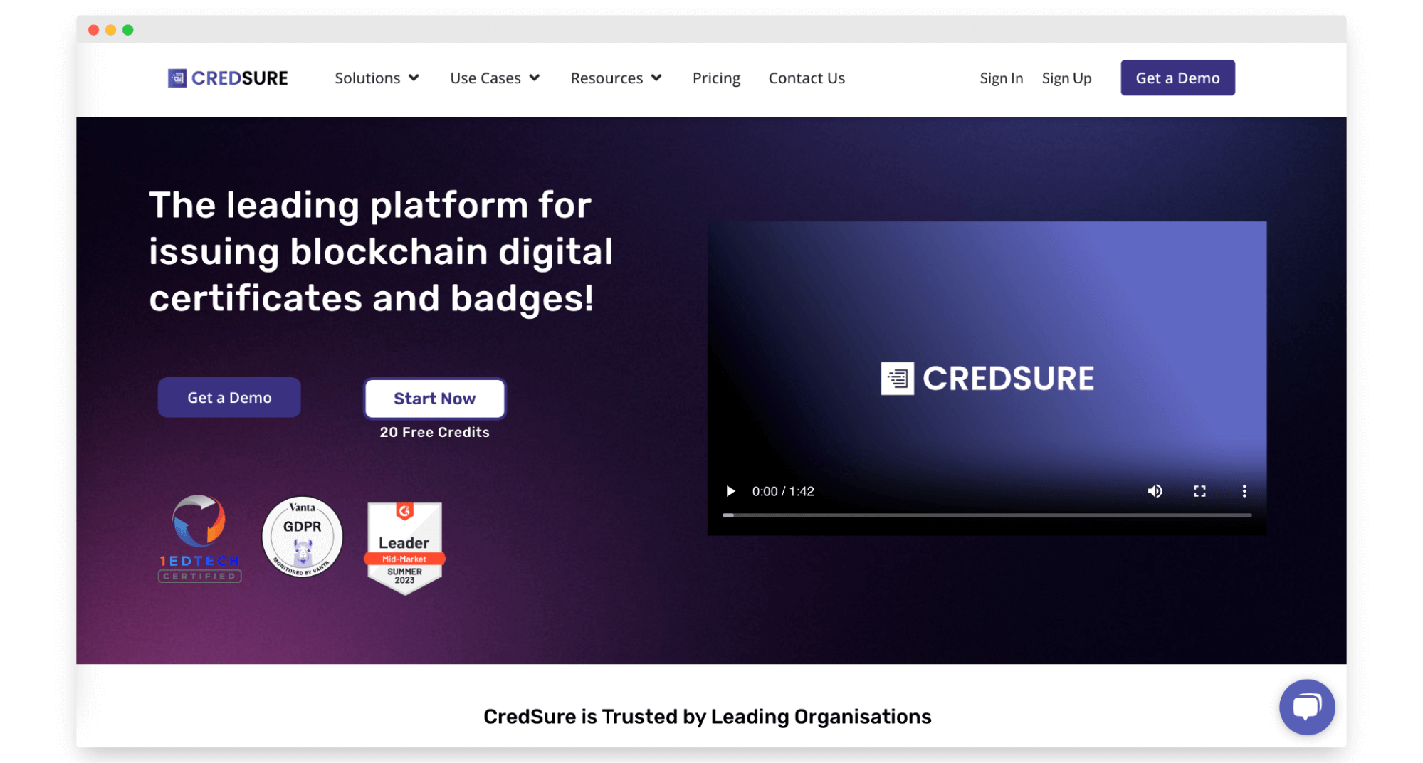 CredSure digital credentialing network. CredSure digital credentialing network.