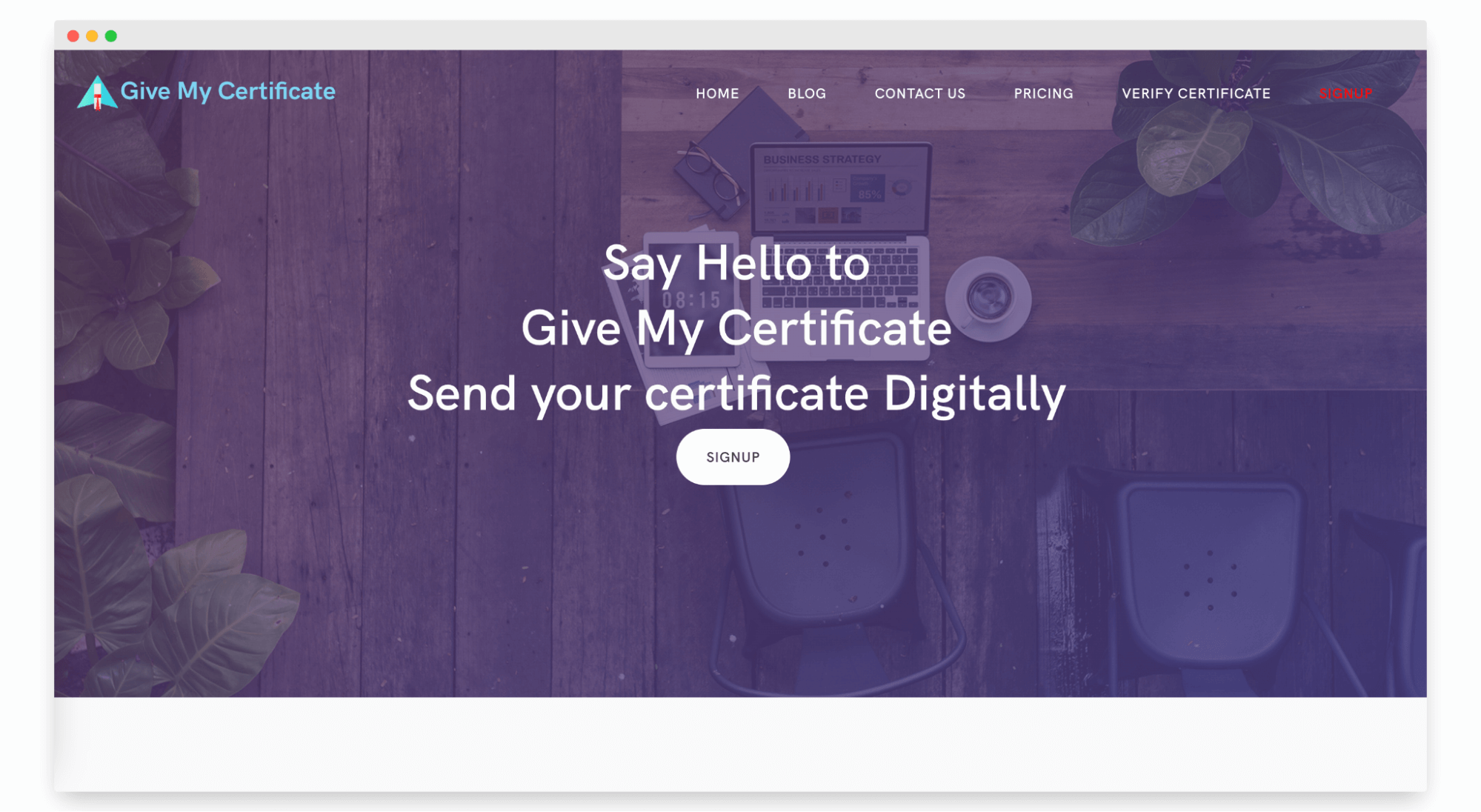 Give My Certificate as a Sertifier alternative. Give My Certificate as a Sertifier alternative.