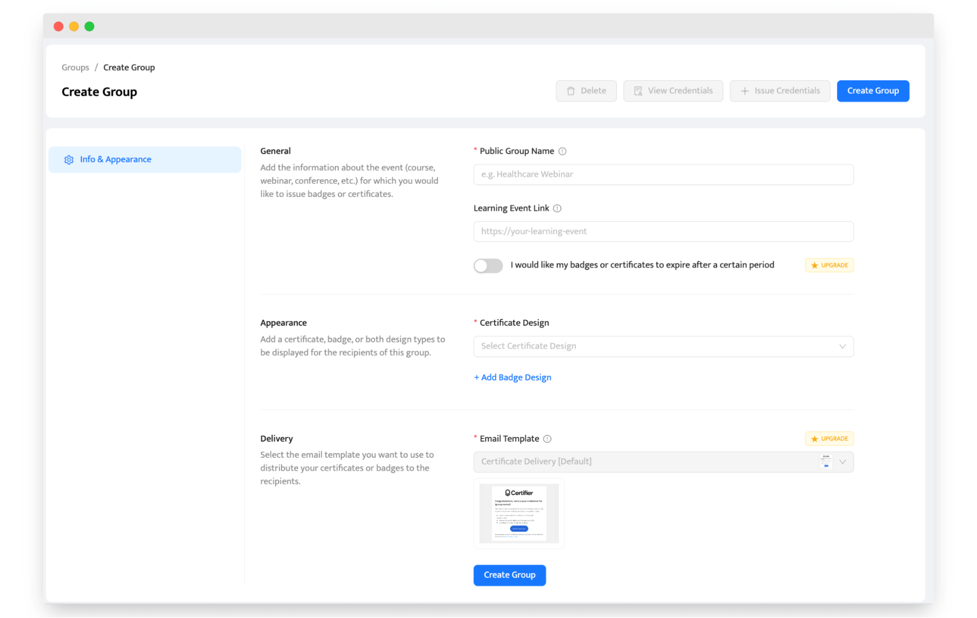 Creating group of recipients in Certifier. Creating group of recipients in Certifier.