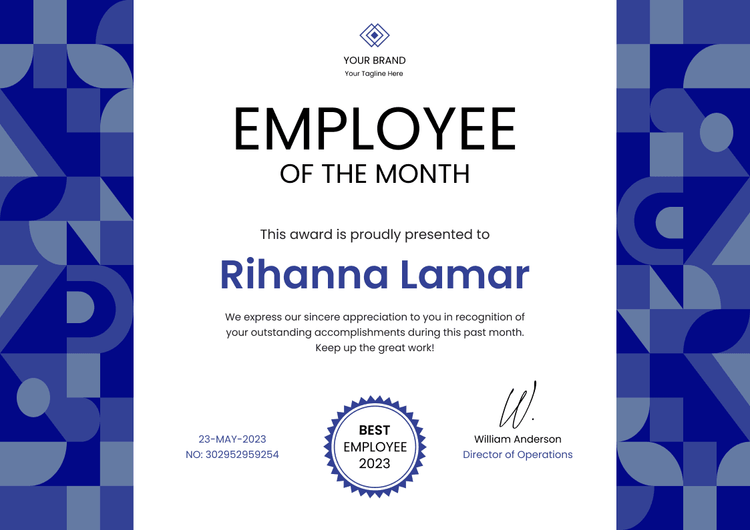 employee of the month award png