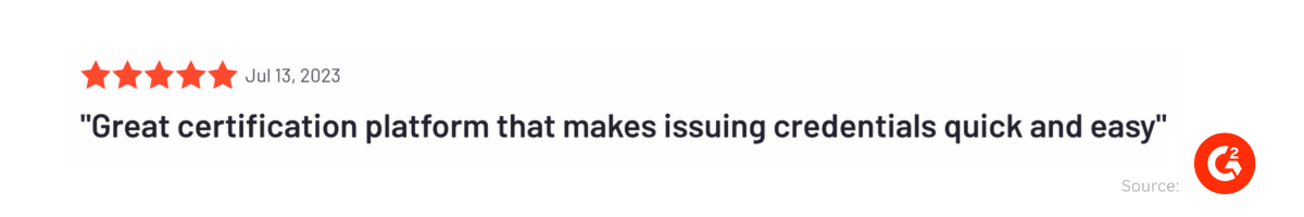 Certifier user review. Certifier user review.