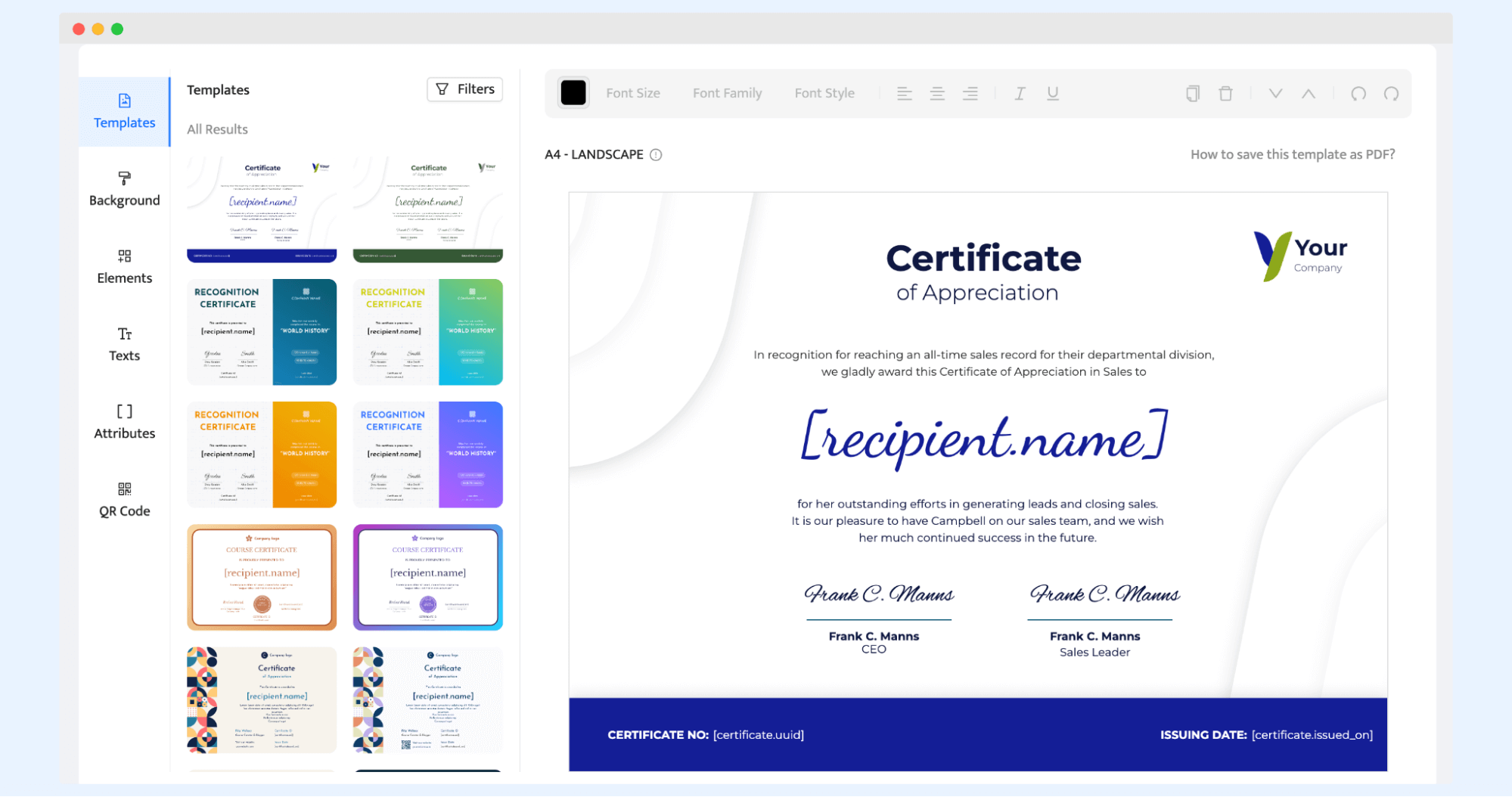 Certifier built-in editor as top CertifyMe alternative. Certifier built-in editor as top CertifyMe alternative.