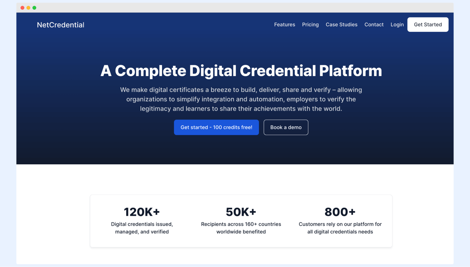 NetCredential page as CertifyMe alternative for credentialing. NetCredential page as CertifyMe alternative for credentialing.