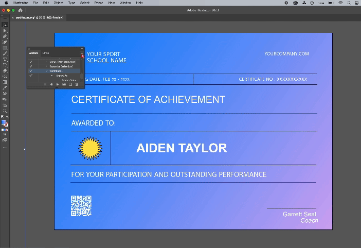The guide that shows how to record actions in Adobe Illustrator. The guide that shows how to record actions in Adobe Illustrator.