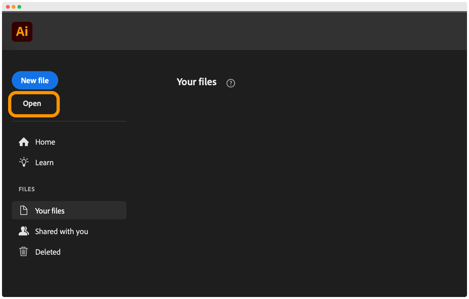 Opening the template file in Adobe Illustrator. Opening the template file in Adobe Illustrator.