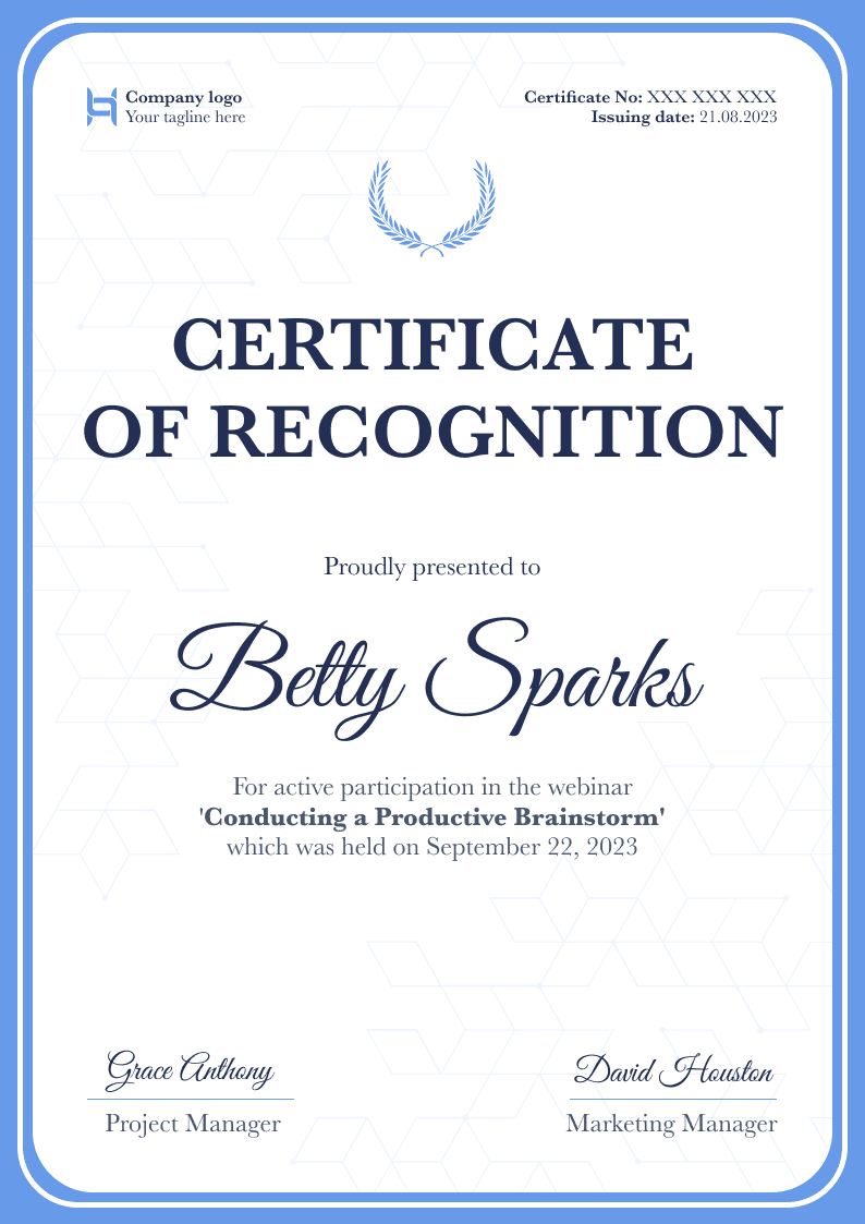 certificate of appreciation wording for sponsorship