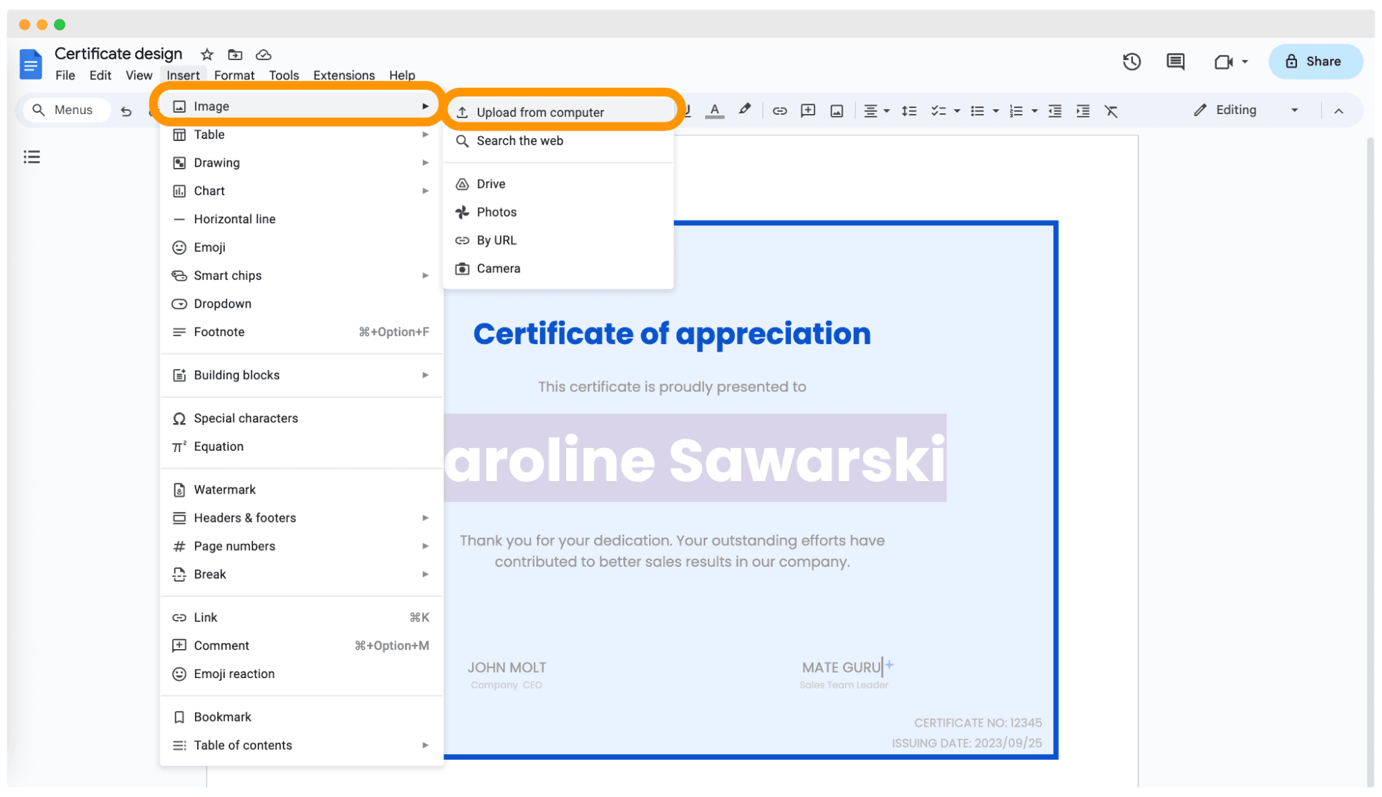 Adding signatures in Google Docs. Adding signatures in Google Docs.
