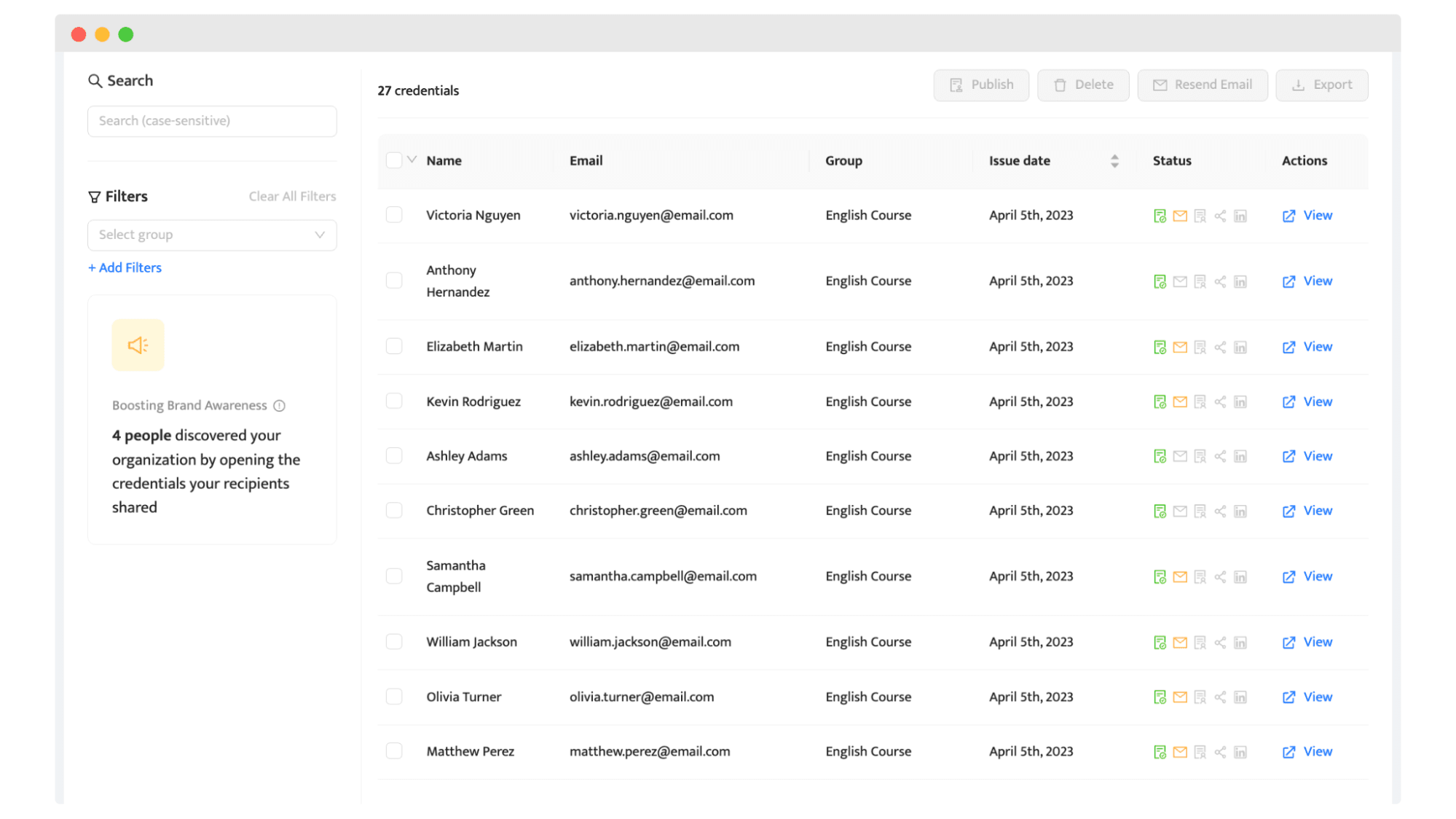 Certifier dashboard to track CPD certification course. Certifier dashboard to track CPD certification course.
