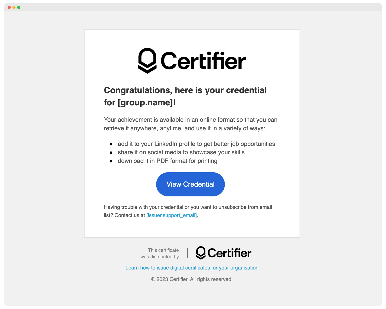 Email template to send webinar certificates in bulk. Email template to send webinar certificates in bulk.