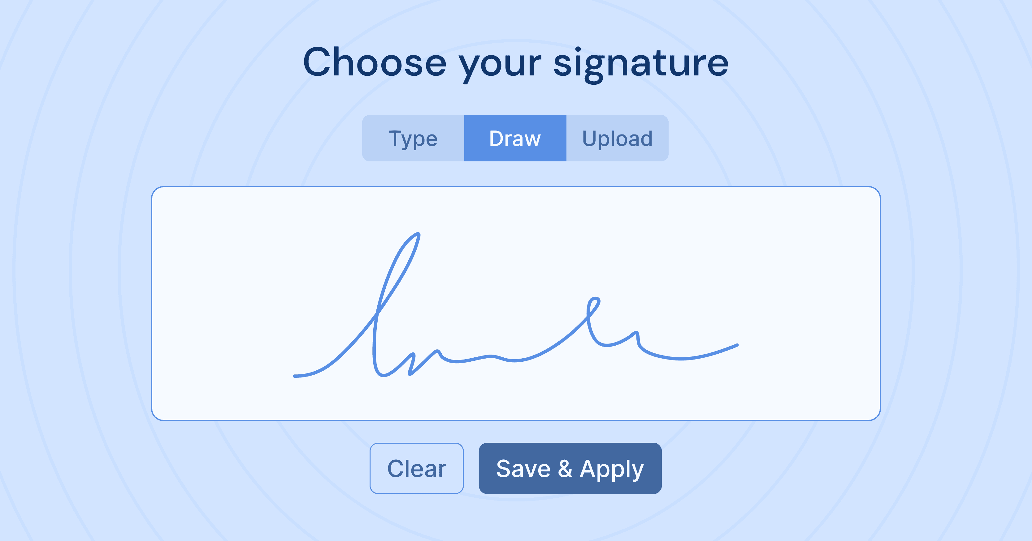 Online signature discount