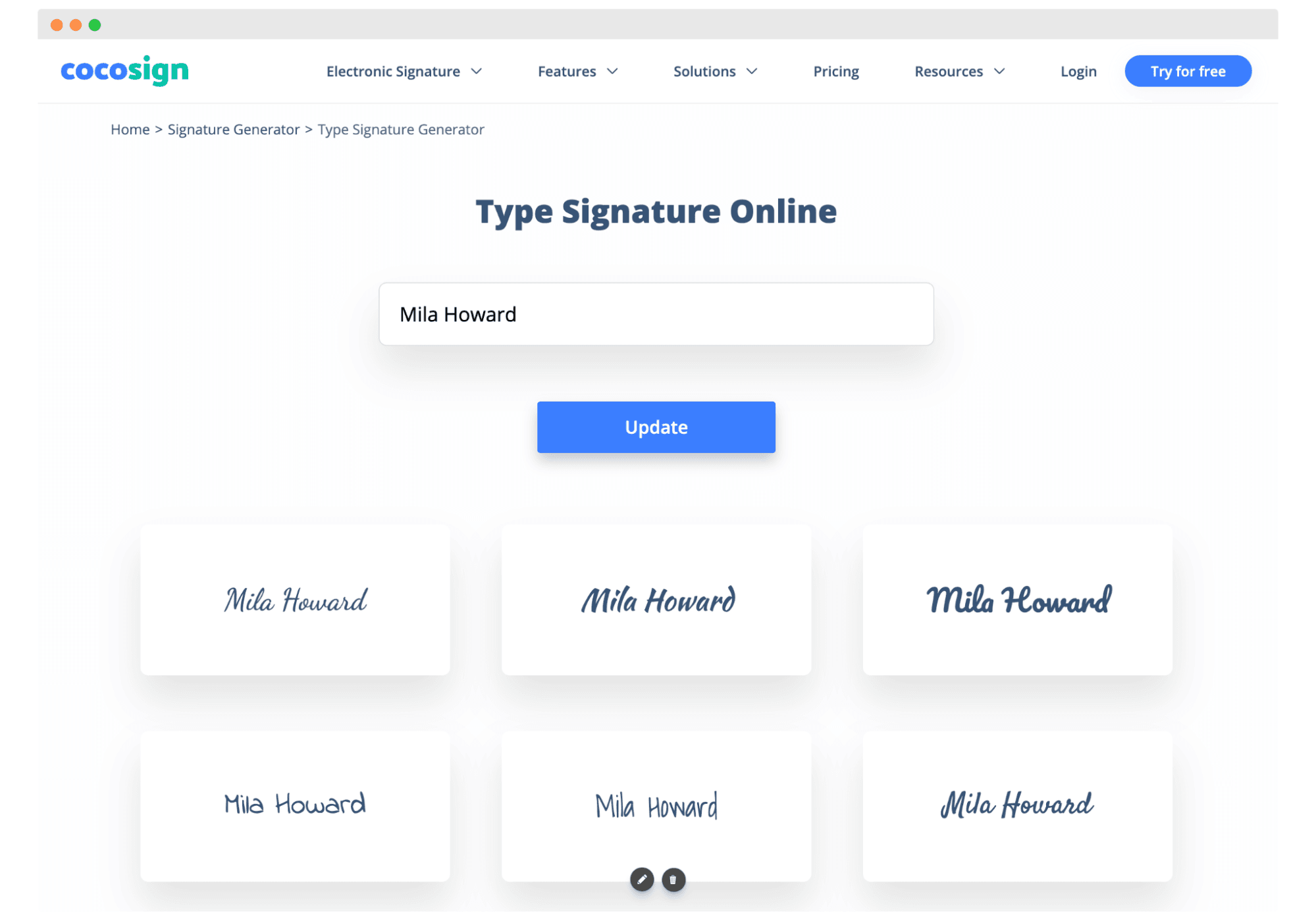 CocoSign as one of the best option to create signatures. CocoSign as one of the best option to create signatures.