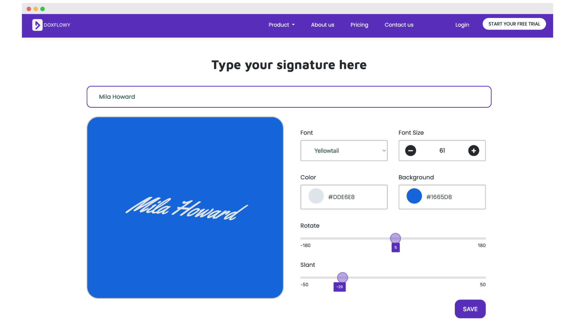 DoxFlowy signatures generator. DoxFlowy signatures generator.