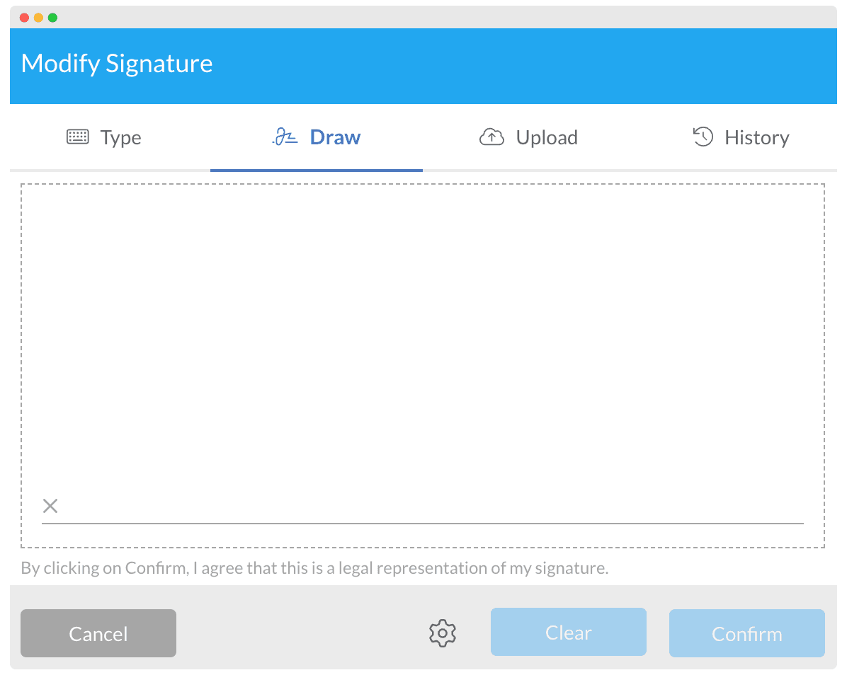 SIGN.PLUS and an option to draw your own signature. SIGN.PLUS and an option to draw your own signature.