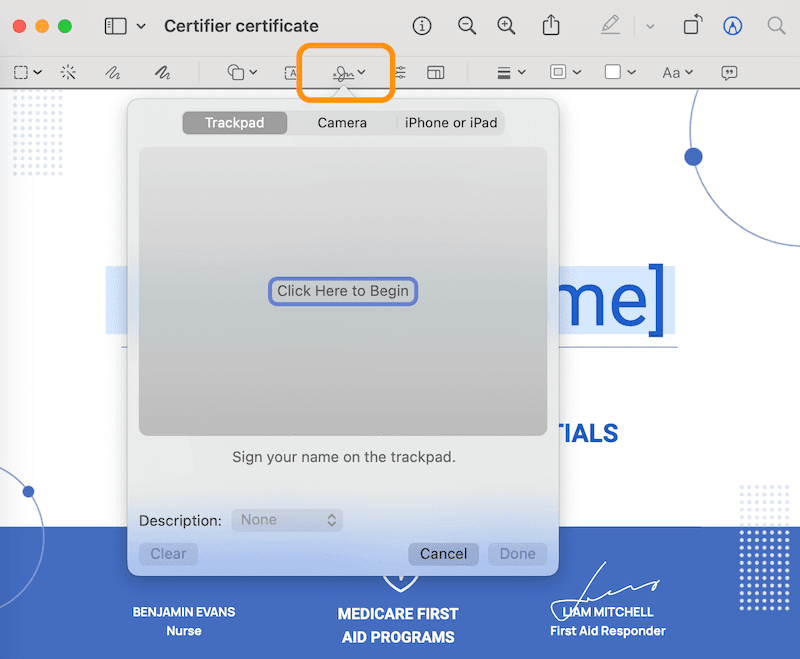Creating online signatures on Mac. Creating online signatures on Mac.