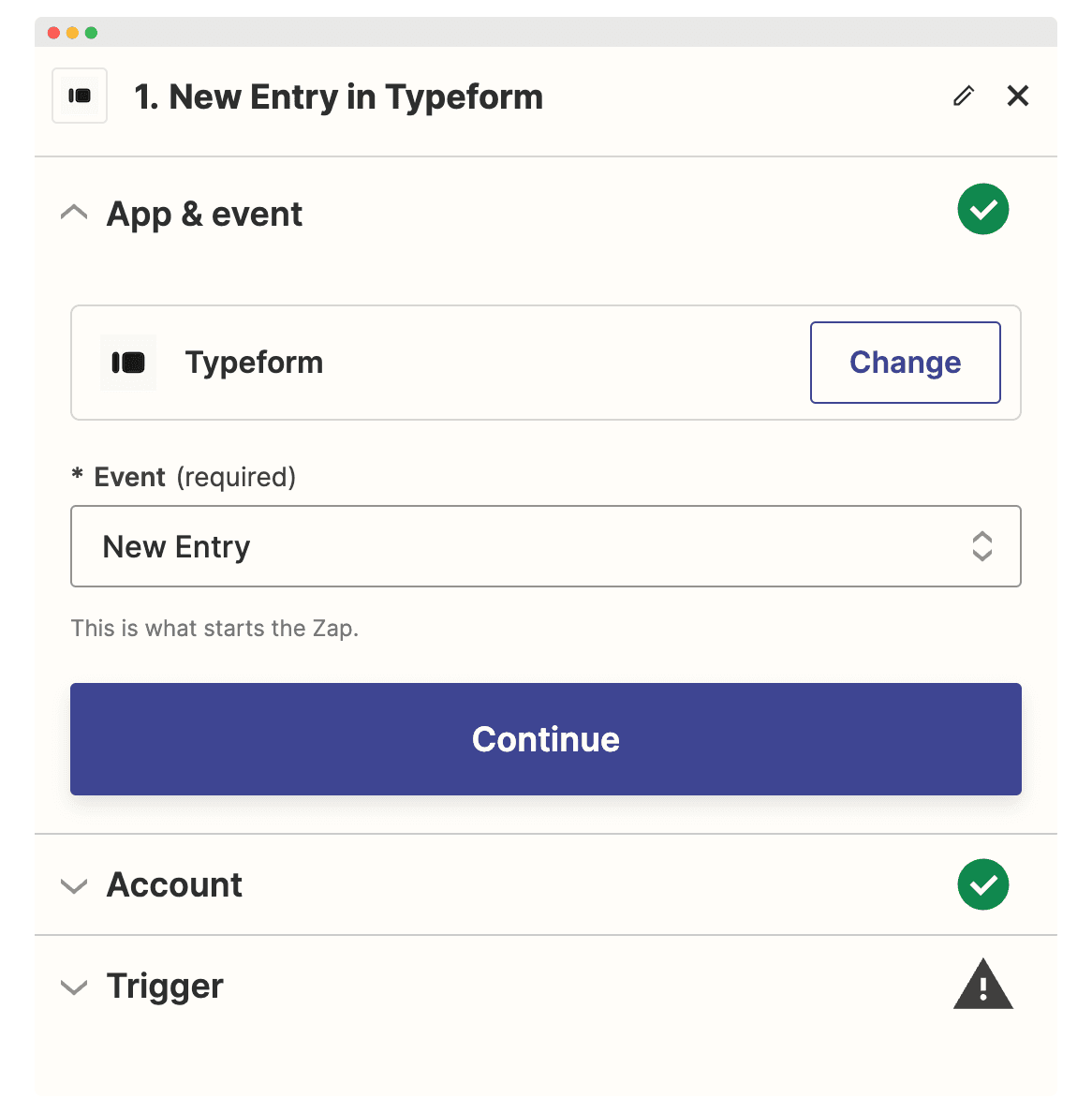 Setting up a new entry in Typeform as a Trigger to create certificates. Setting up a new entry in Typeform as a Trigger to create certificates.