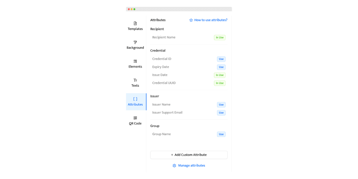 Setting up attributes to automate the process of generating certificates in Certifier via Typeform. Setting up attributes to automate the process of generating certificates in Certifier via Typeform.