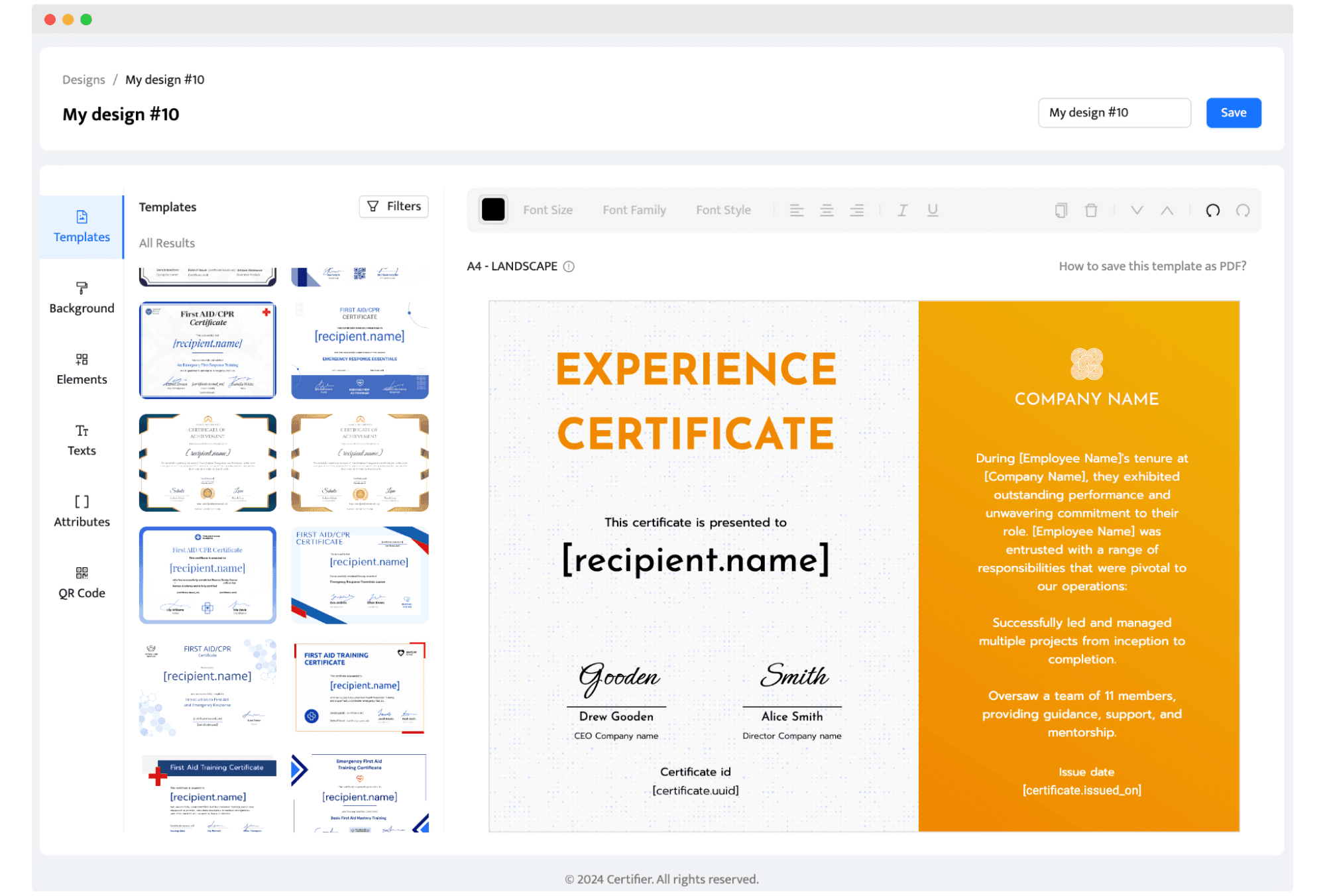 Certifier certificate maker as an alternative to experience letter generators. Certifier certificate maker as an alternative to experience letter generators.