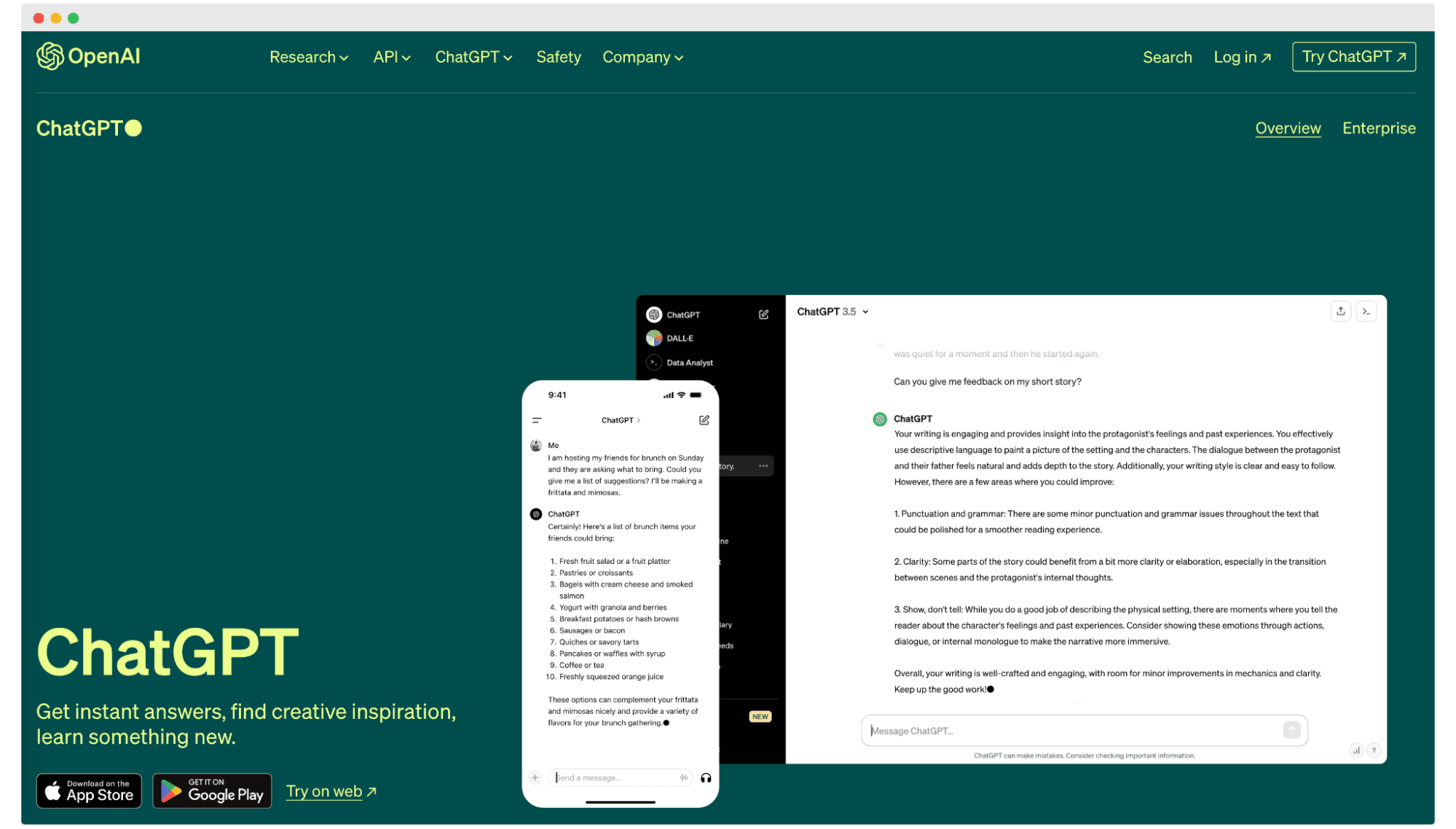 ChatGPT by OpenAI as a generator for experience letter content.